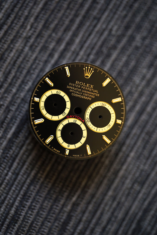 Rolex NOS dial for Zenith Cosmograph Daytona "inverted 6" 16528 / 16523 / 16523 Tritium