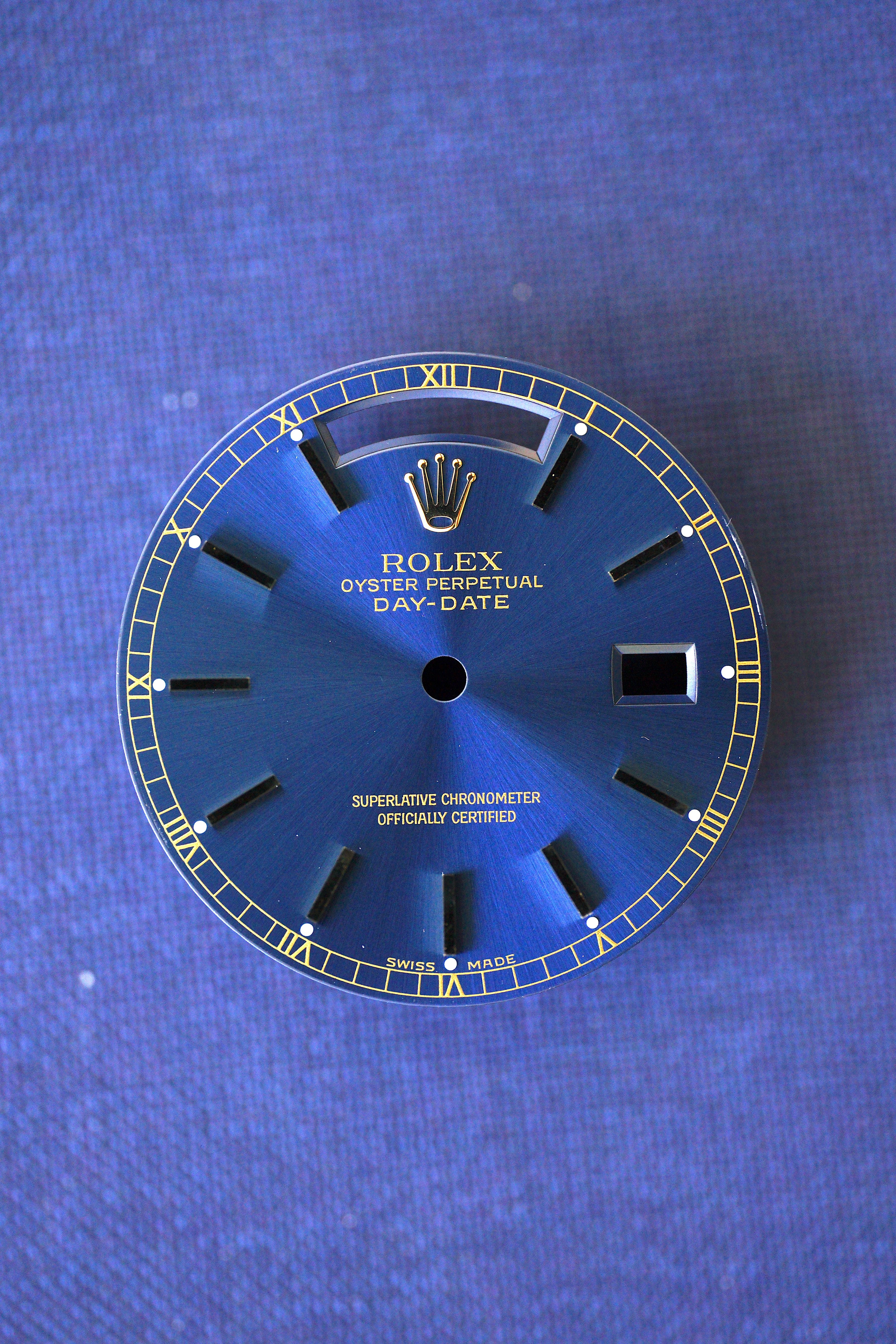 Betaling Kan Repressalier Rolex Blue Dial for Day-Date 36 mm 18238 | 18038 and others Luminova –  jmpwatches.com