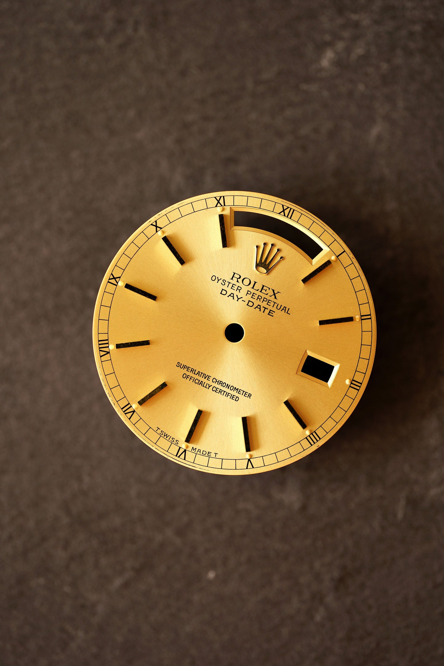 Rolex gold Zifferblatt für Day-Date 36 mm 18238 / 18038  und andere Tritium