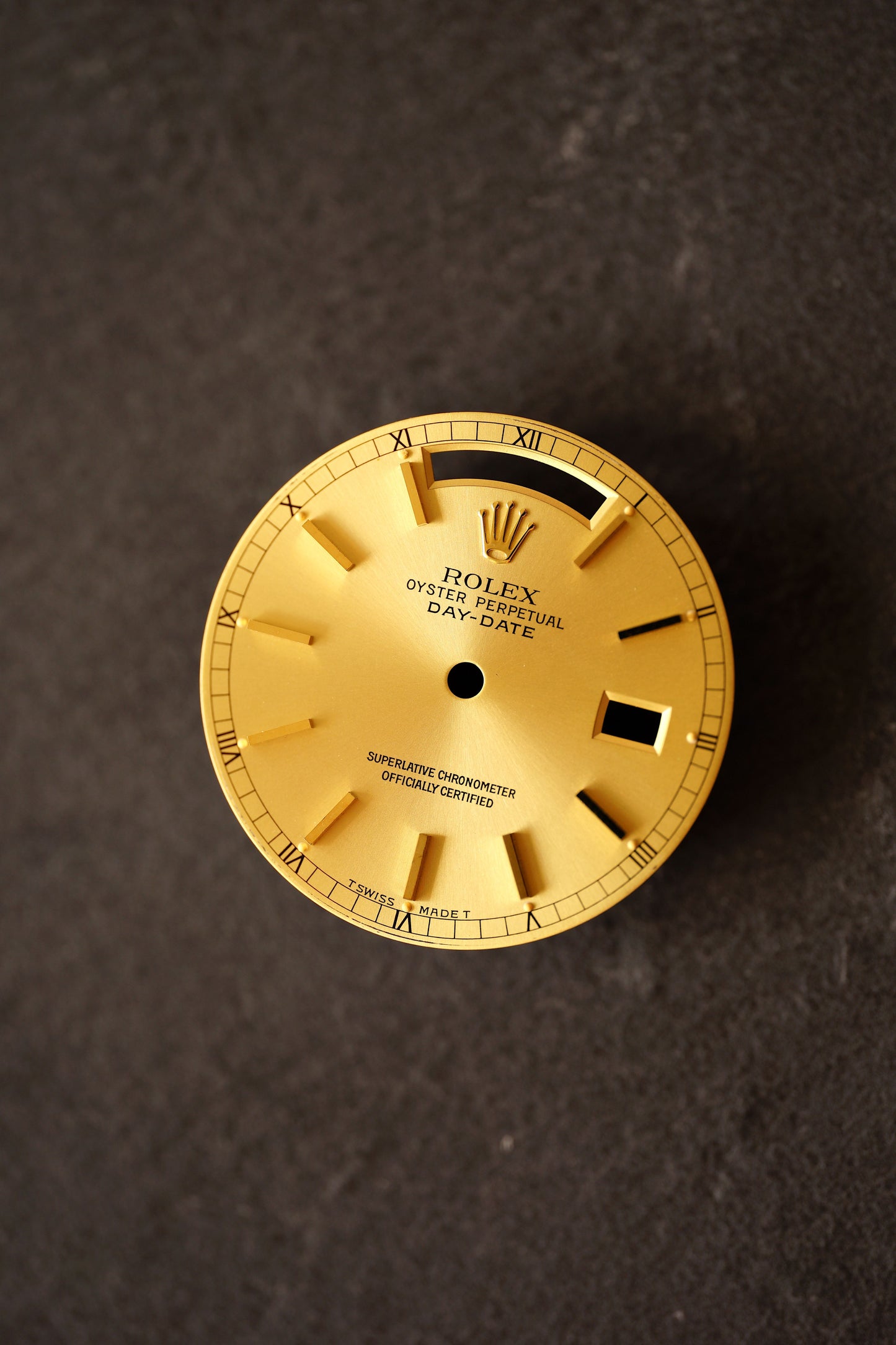 Rolex gold Zifferblatt für Day-Date 36 mm 18238 / 18038  und andere Tritium