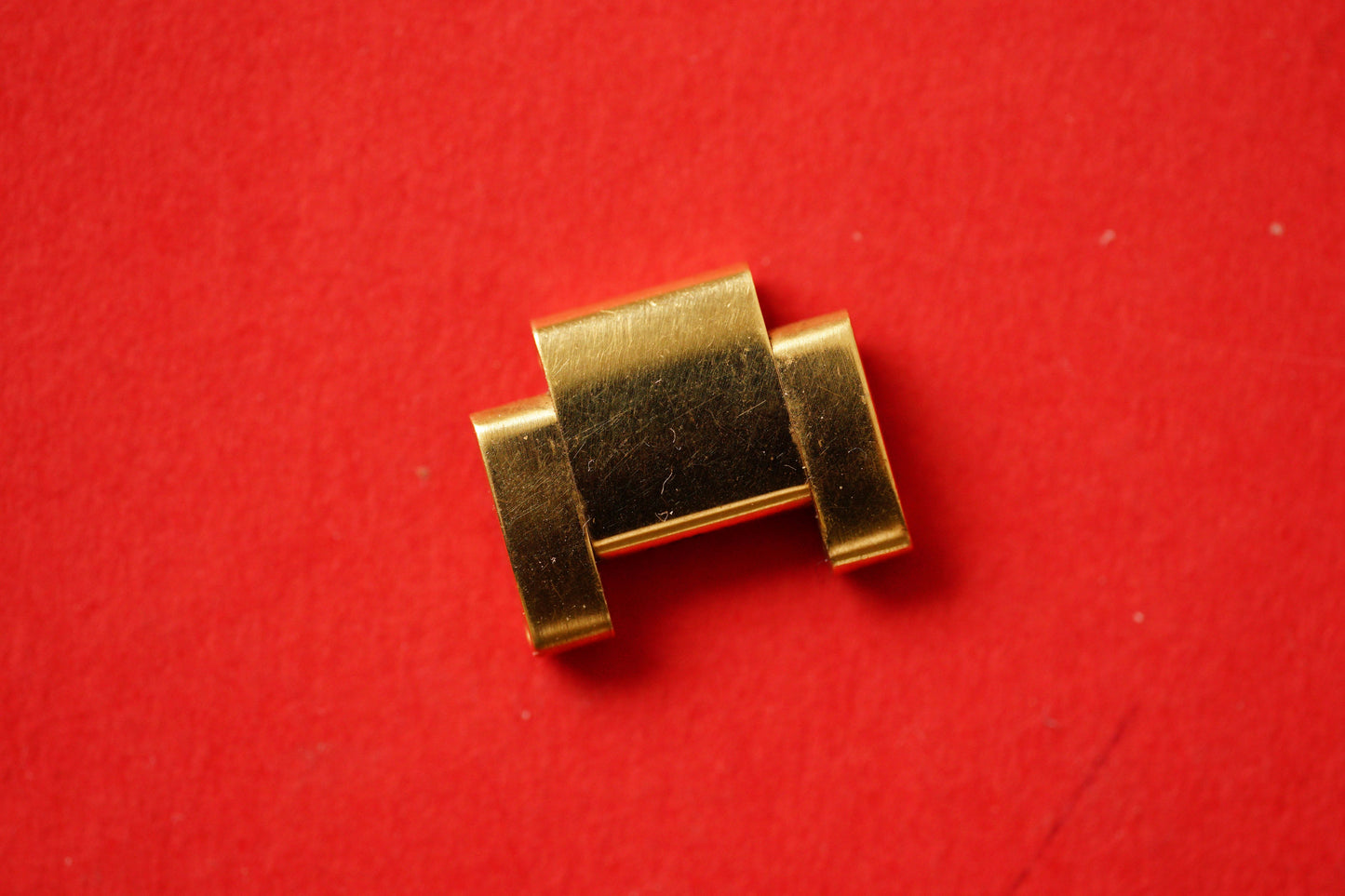 Rolex Oyster Glied 18kt gold 15,5 mm breit ohne Schraube mit matten Seiten