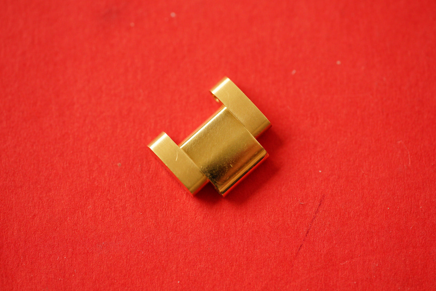 Rolex Oyster Glied 18kt gold 15,35 mm breit ohne Schraube mit polierten Seiten
