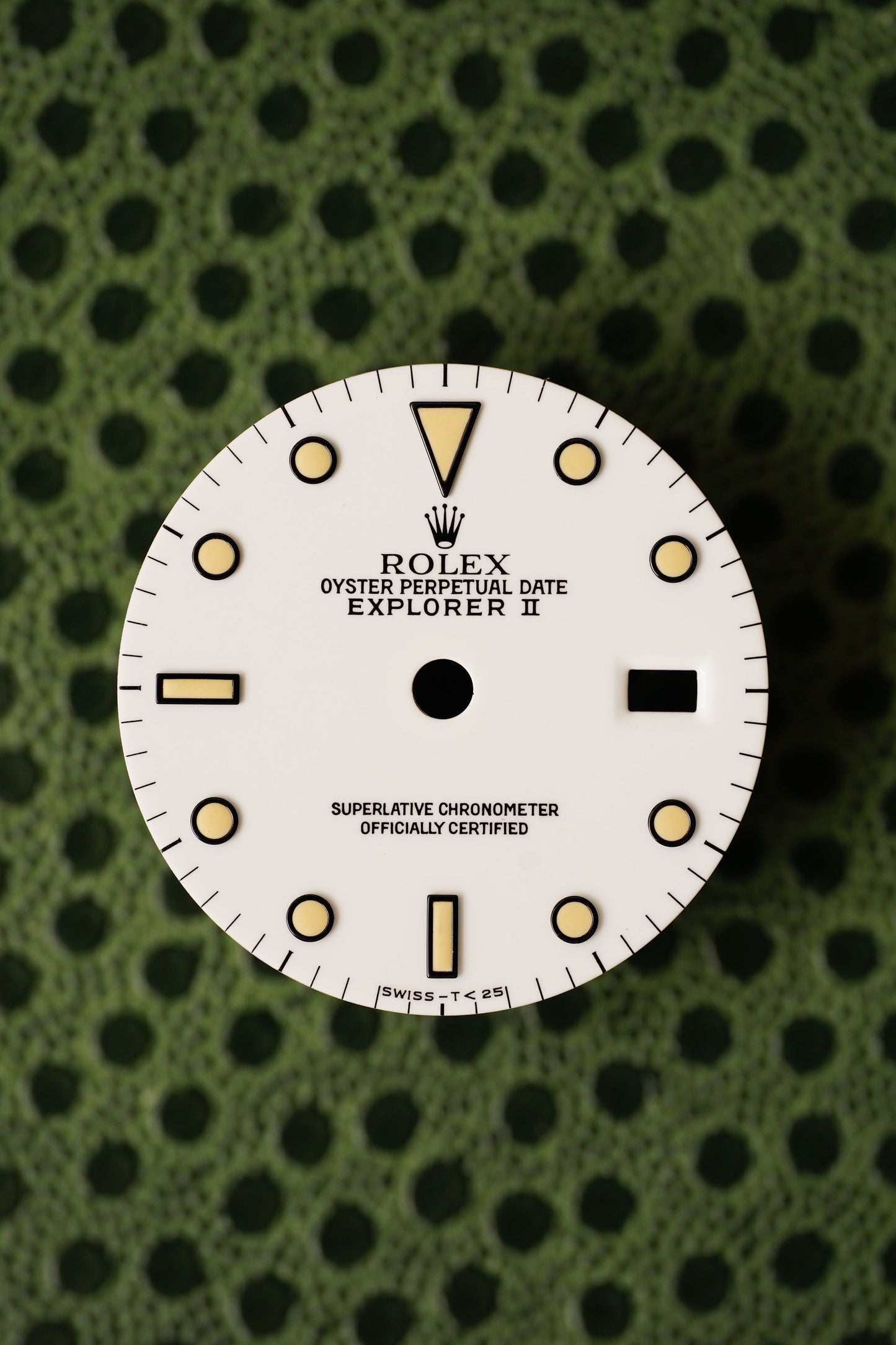 Rolex dial for Explorer II 16570 | 16550 polar white Tritium