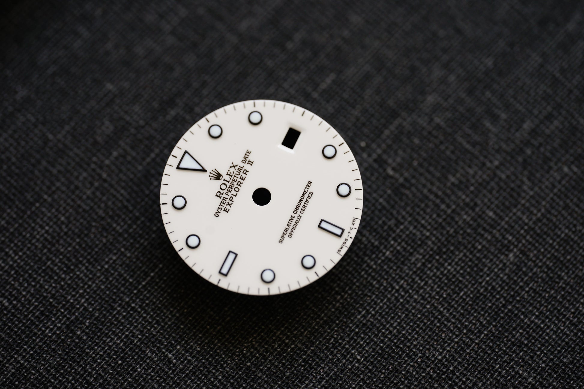 Rolex dial for Explorer II 16570 16550 polar white Tritium