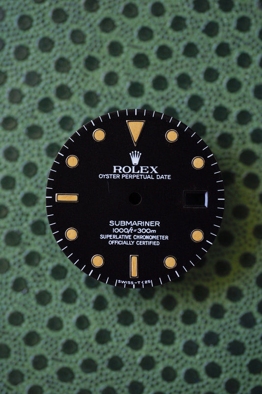 Rolex dial for Submariner Date 16800 | 168000 | 16610 with strong tritium patina