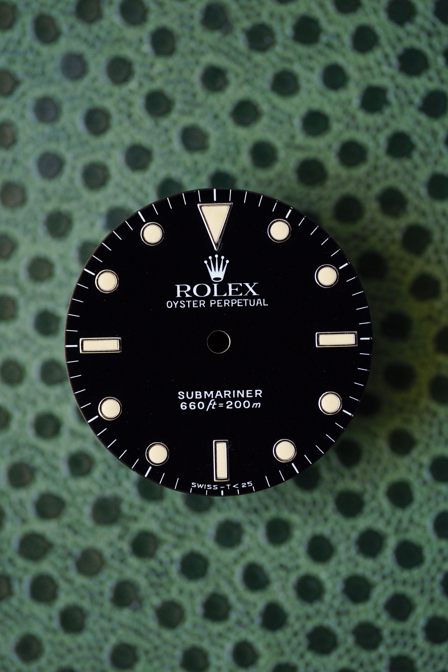 Rolex Zifferblatt für Submariner 5513 mit weißgold Indexen und Tritium