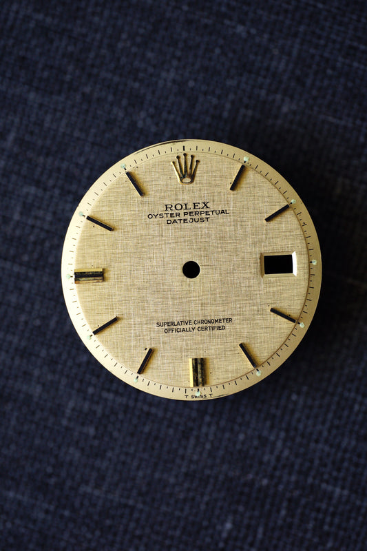 Rolex "Linen" dial for 1601 | 1603 steel gold or solid gold versions - in very good condition 