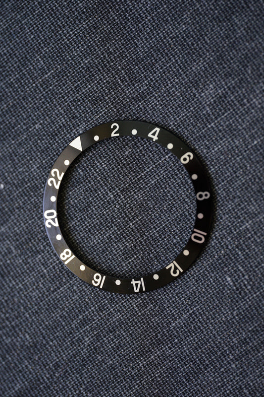 Rolex Inlay | Insert black for GMT-Master 16700 | 16710 | 16760 Saphir models