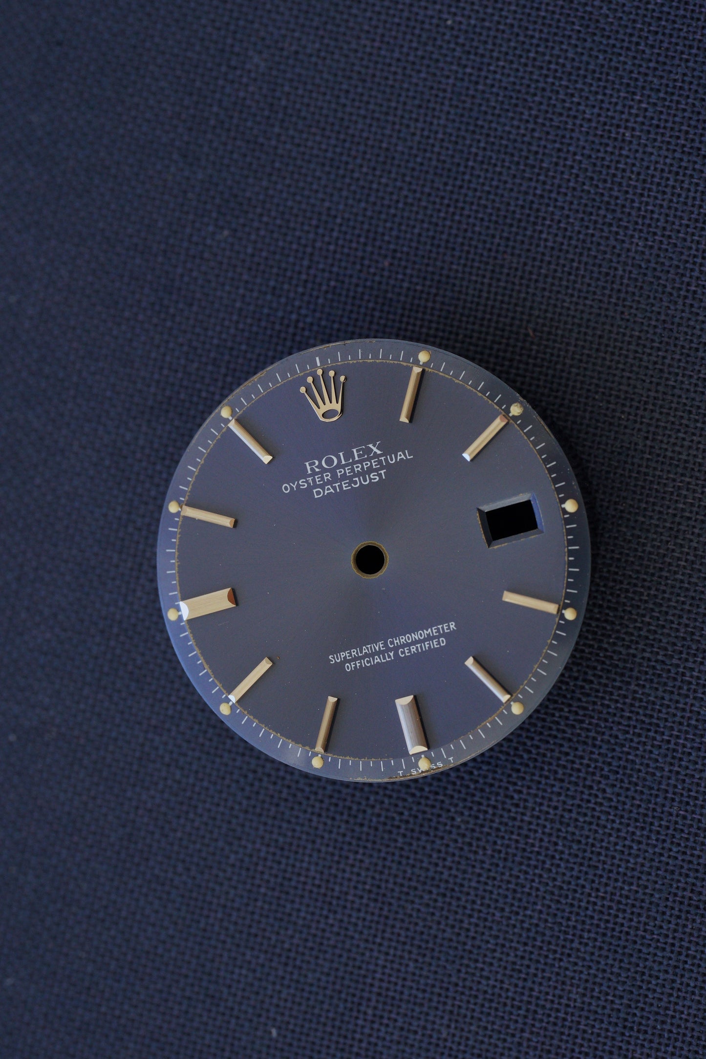 Rolex Zifferblatt  blau für OP Datejust 36 mm 1600 | 1601 | 1603 Tritium (blue dial)