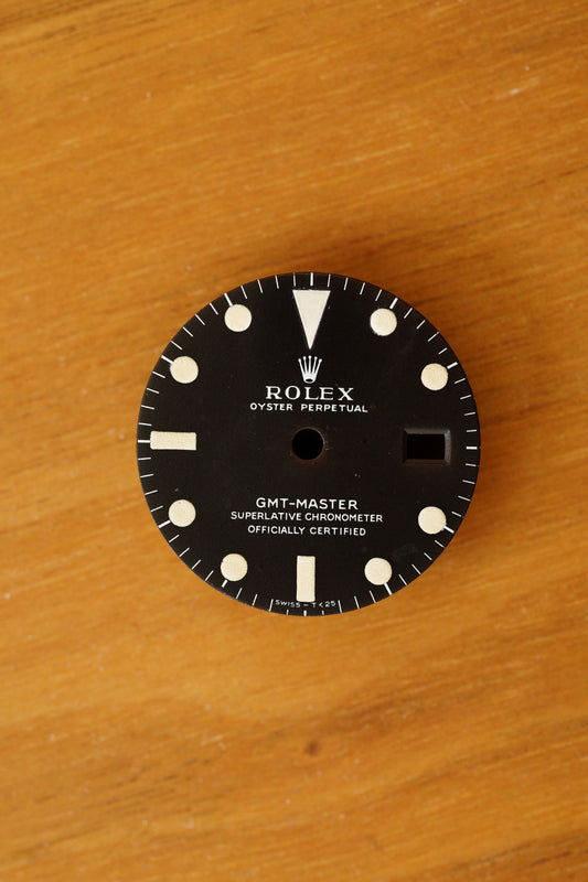 Rolex MKI "Long E" matte dial for GMT-Master 1675 Tritium 