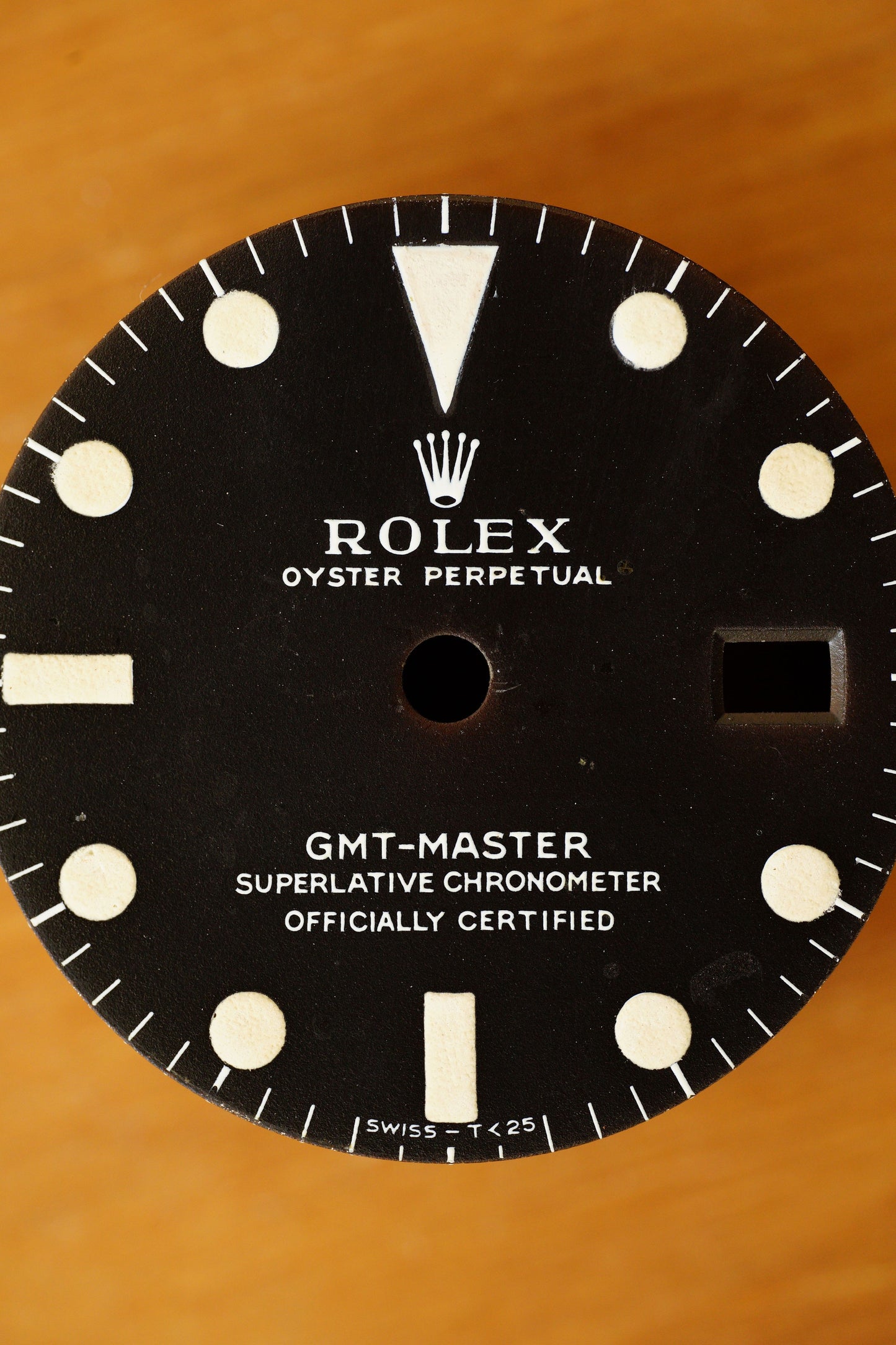 Rolex MKI "Long E" Zifferblatt matt für GMT-Master 1675 Tritium