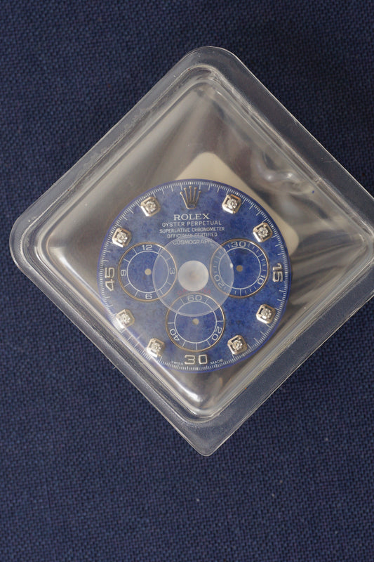 Rolex NOS Sodalite Diamond Dial blue for Cosmograph Daytona 116509 | 116519 in Blister