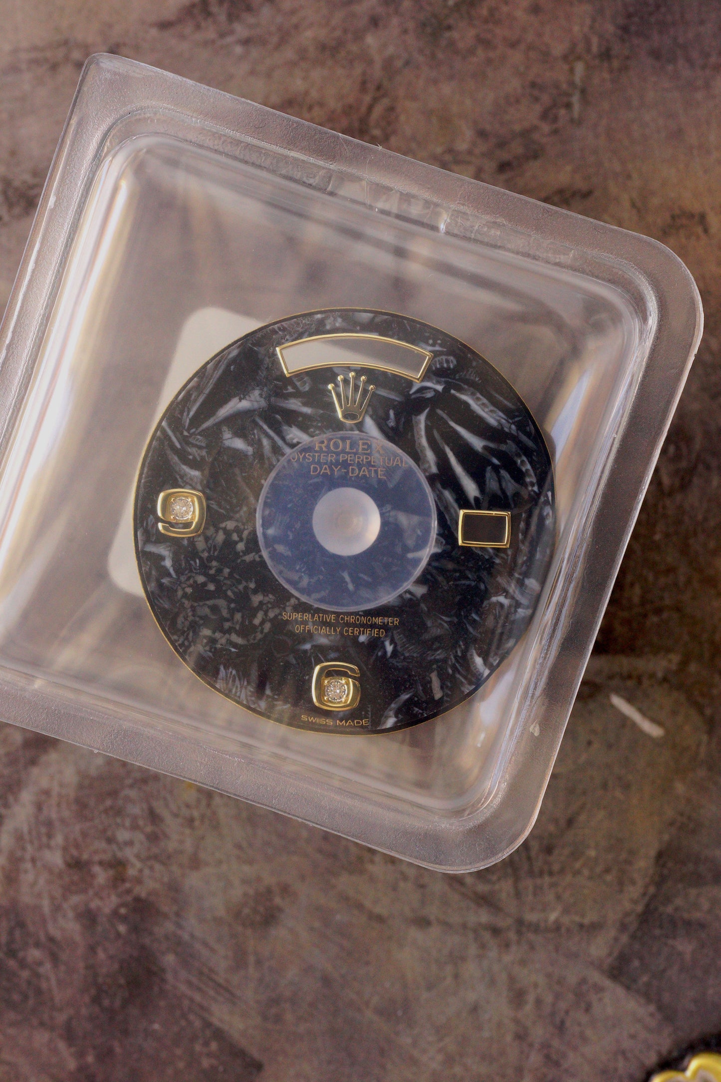 Rolex NOS Ammonite Diamant Zifferblatt (dial) für Day-Date 36 mm 18238 und andere im Blister