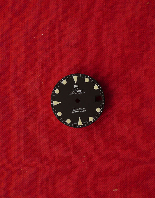 Tudor matte black dial for Submariner 79090 and 75090 with tritium lume