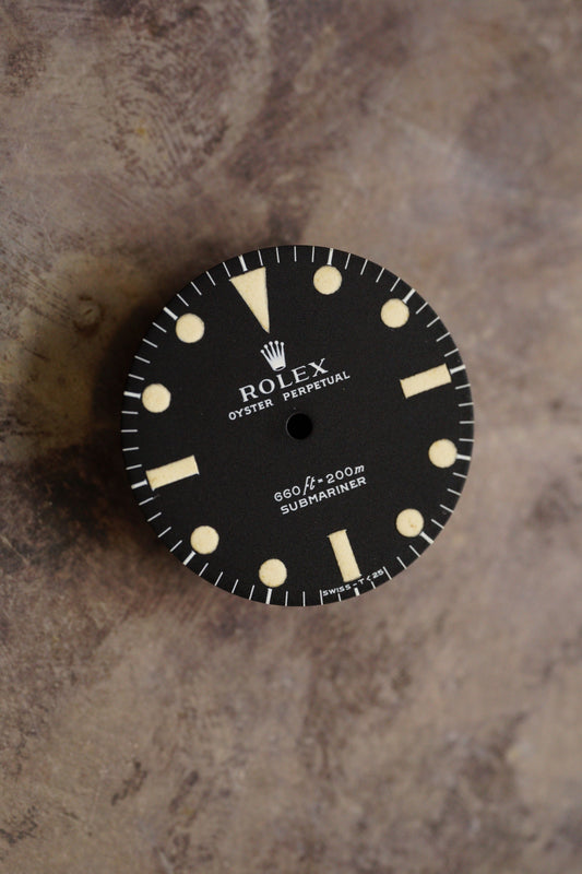 Rolex matte dial Serif /  Seriph version for Submariner 5513 tritium