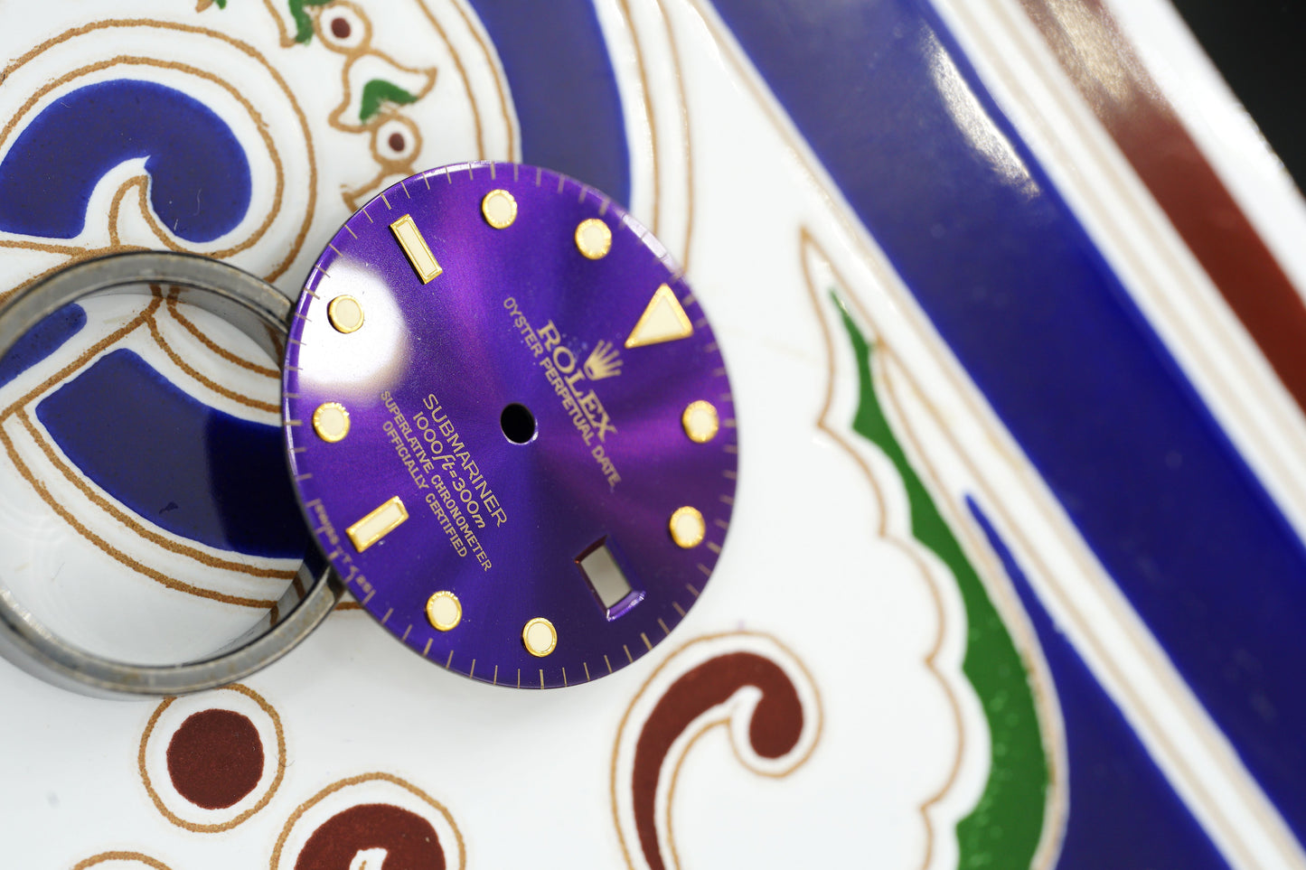 Rolex „Purple Fading | Faded“ Zifferblatt violett für Submariner 16803 | 16808 | 16613 | 16618 Tritium