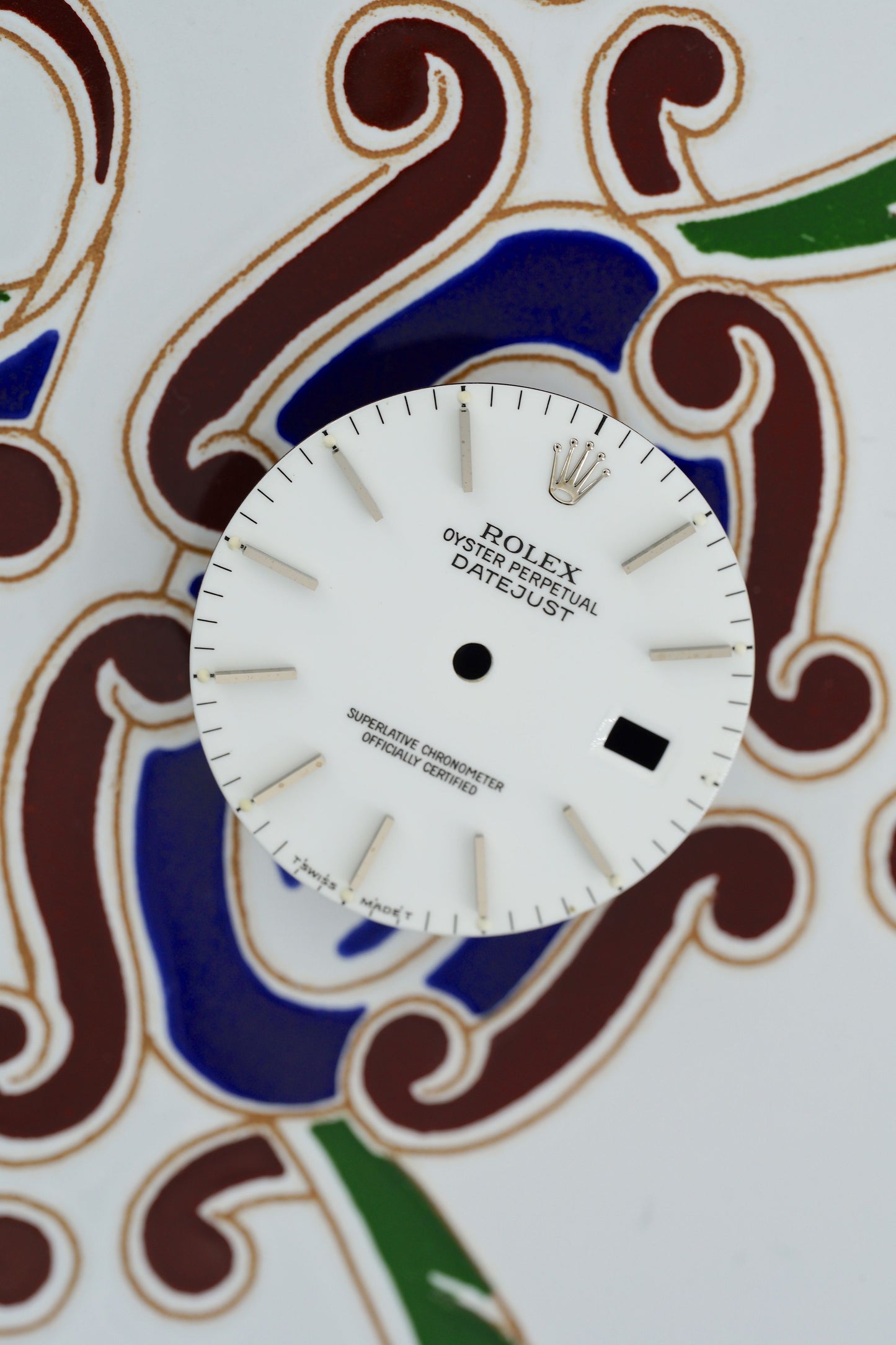 Rolex Porcelain Zifferblatt weiß für OP Datejust 36mm Tritium 16234 | 16014 | 16200 und andere