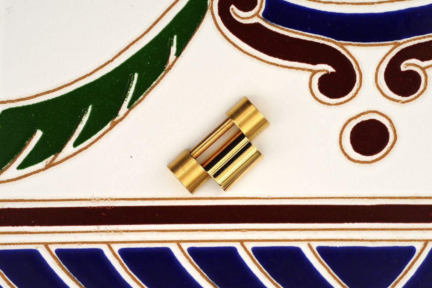 Rolex SEL Oyster Glied 18kt Gold 15,5 mm breit mit Schraube mit polierten Seiten