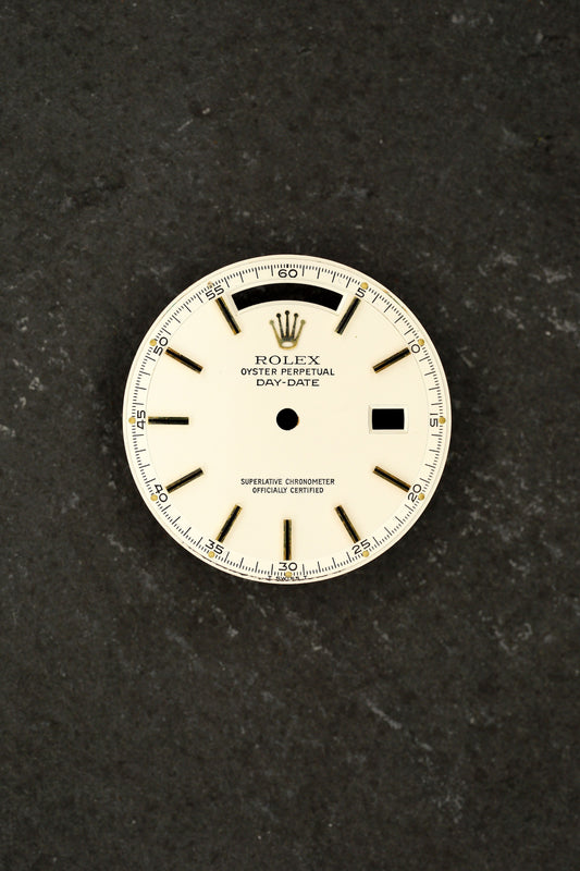 Rolex Dial "Ivory" white/cream for Day-Date 1803 | 1802 and other Tritium