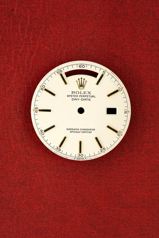 Rolex Dial "Ivory" white/cream for Day-Date 1803 | 1802 and other Tritium