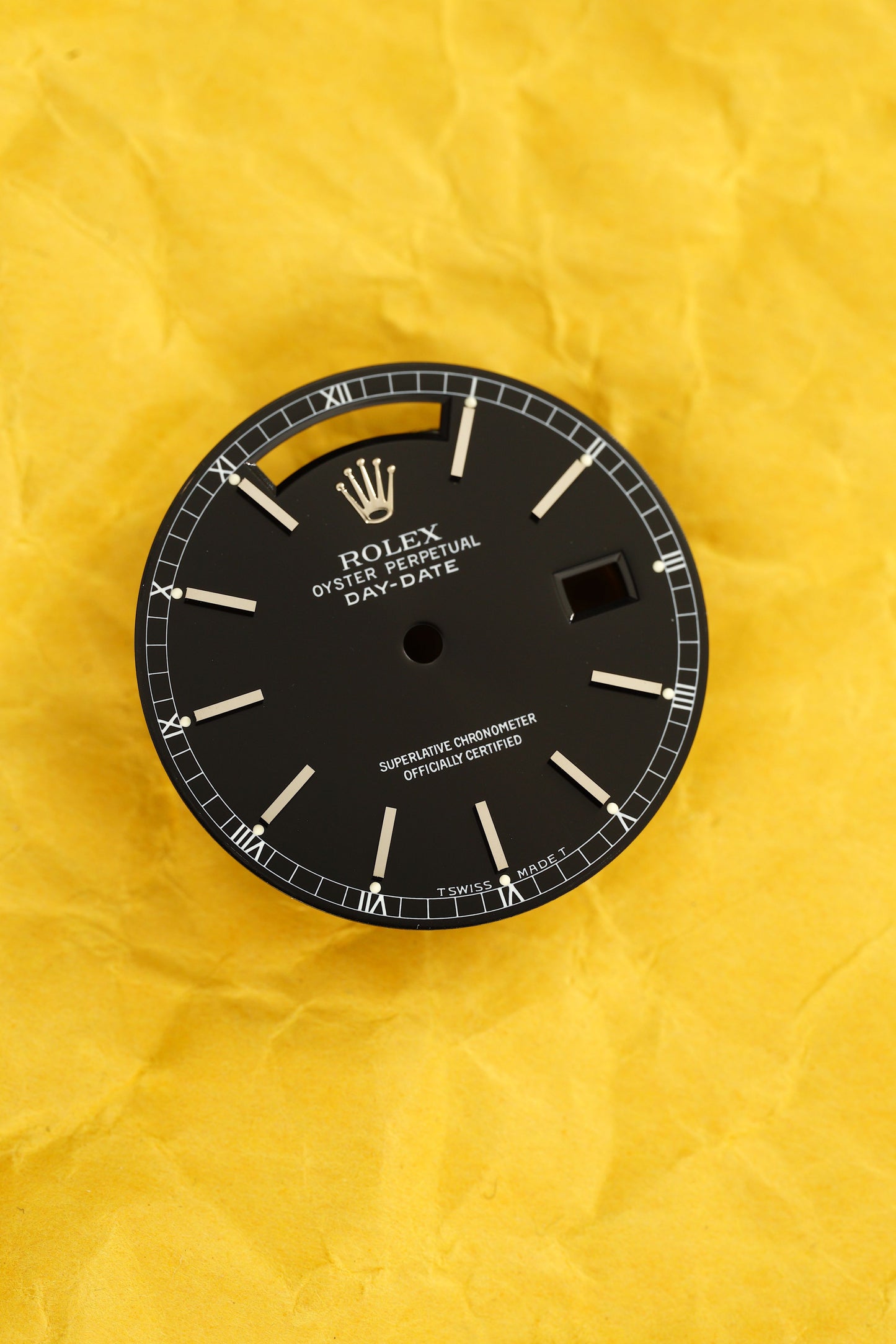 Rolex Zifferblatt schwarz für Day-Date 36 mm 18239 | 18039 und andere Tritium
