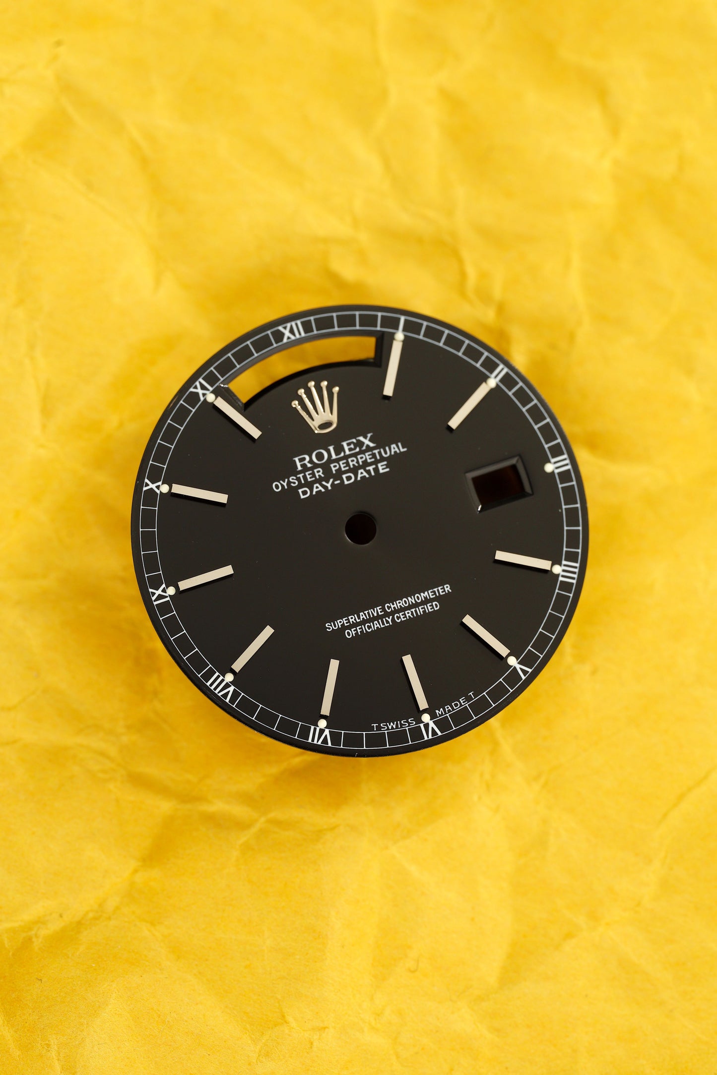 Rolex Zifferblatt schwarz für Day-Date 36 mm 18239 | 18039 und andere Tritium