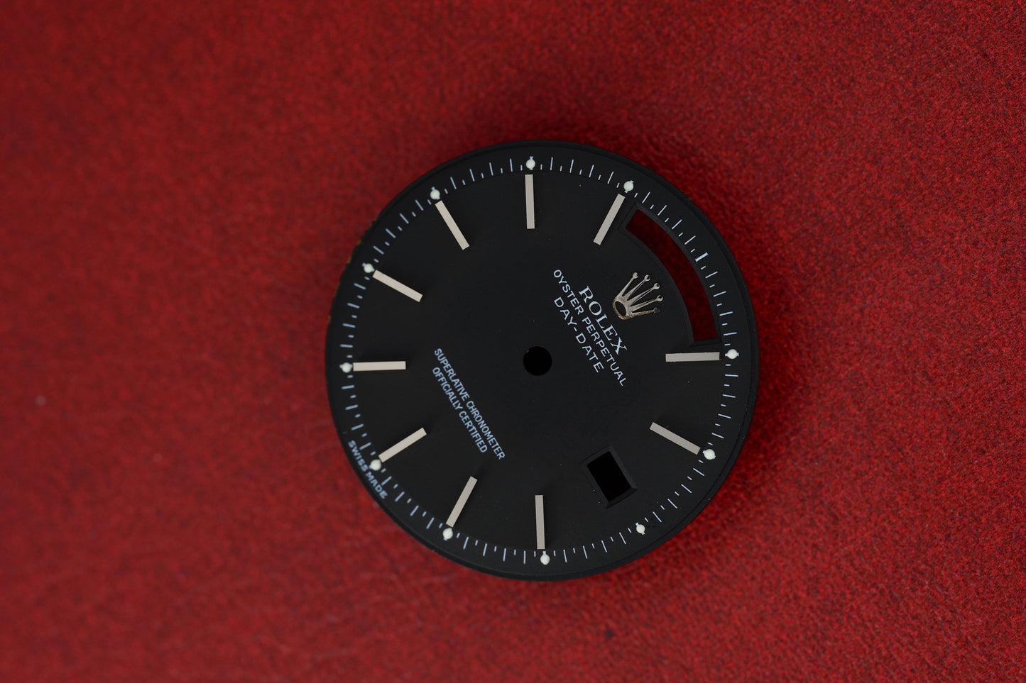 Rolex Matte Black Dial for Day-Date 1803 Luminova Service Dial