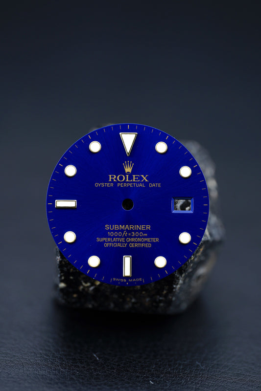 Rolex Zifferblatt Blau für Submariner 16803 | 16808 | 16613 | 16618 Luminova