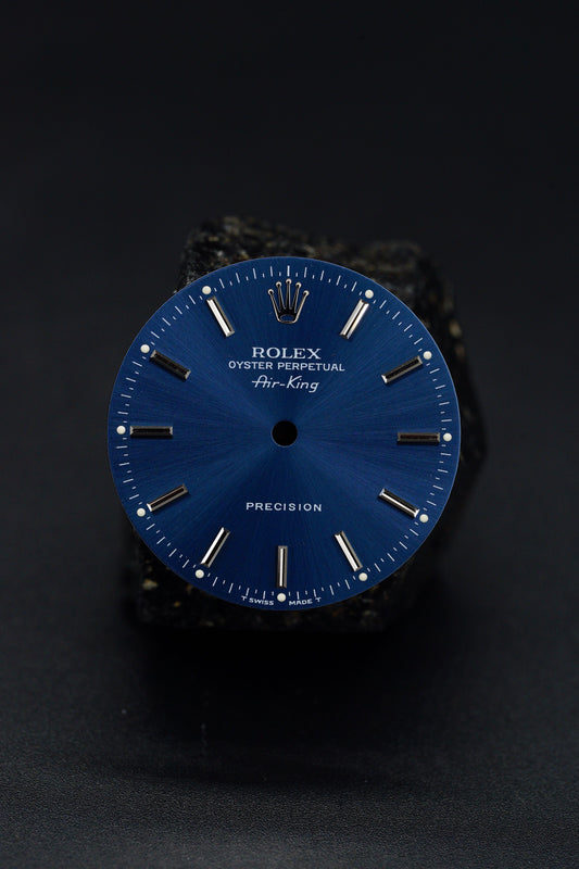 Rolex NOS Zifferblatt blau für Air-King 14000 | 14010 Tritium samt NOS Zeigersatz