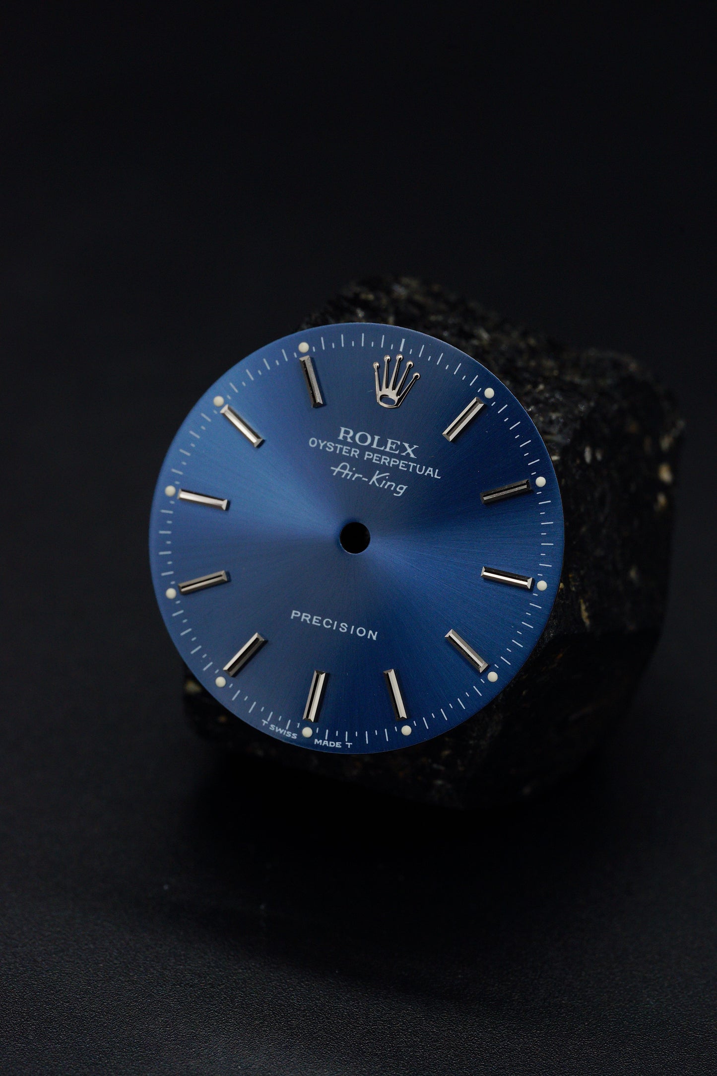 Rolex NOS Zifferblatt blau für Air-King 14000 | 14010 Tritium samt NOS Zeigersatz