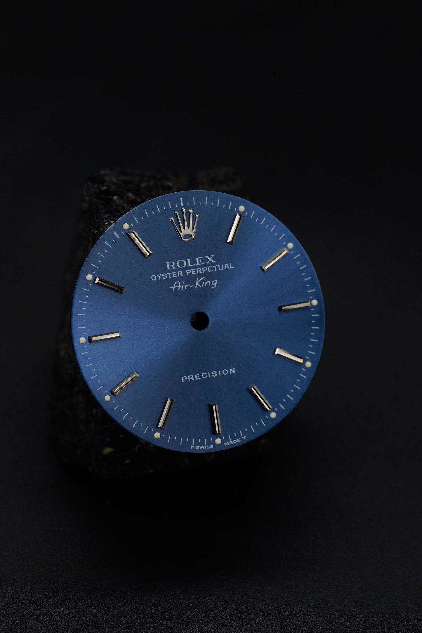 Rolex NOS Zifferblatt blau für Air-King 14000 | 14010 Tritium samt NOS Zeigersatz