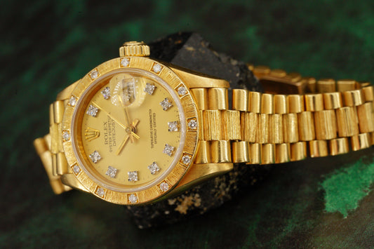 Rolex Lady DATE JUST President | Ref. 69288 | Diamond Dial and Bezel | Bark