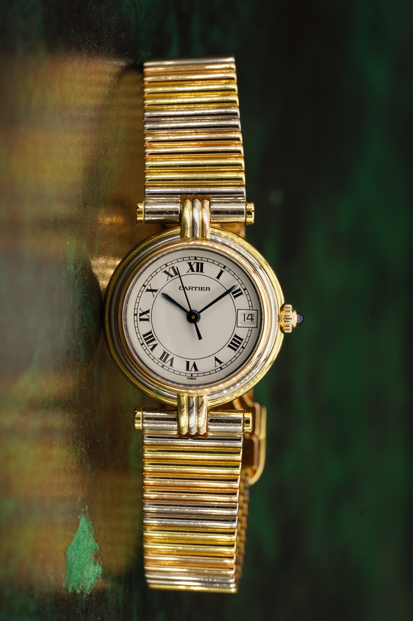 Cartier Lady VENDOME Datum | Trinity | Tricolor | mit Goldband