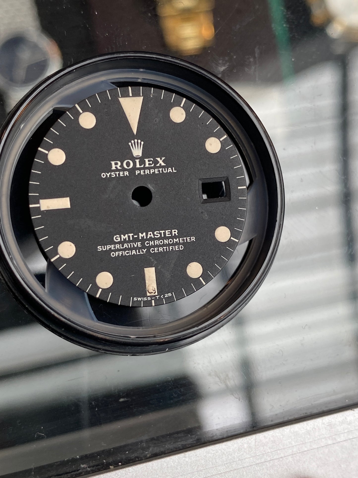 Rolex Zifferblatt matt MKII für GMT-Master 1675 Tritium