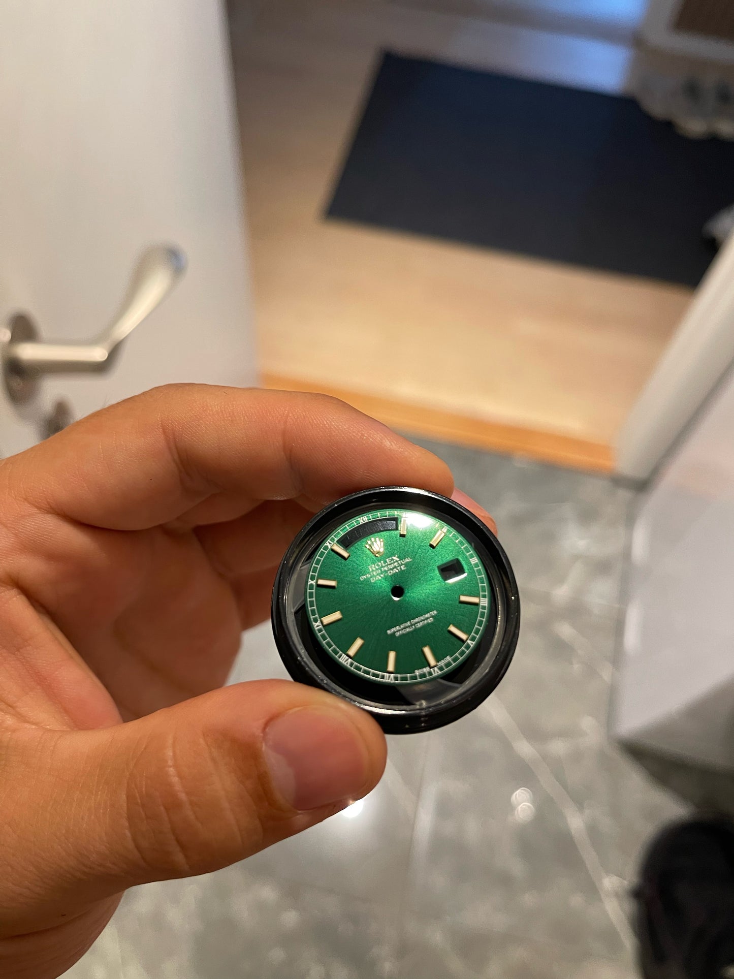 Rolex Zifferblatt (Green Dial) für Day-Date 36 mm 118238 | 18238 | 128238 Luminova