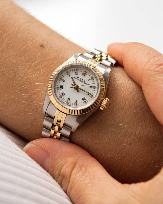 Rolex Lady Oyster Perpetual ref. 67193 Jubilee gold / stahl